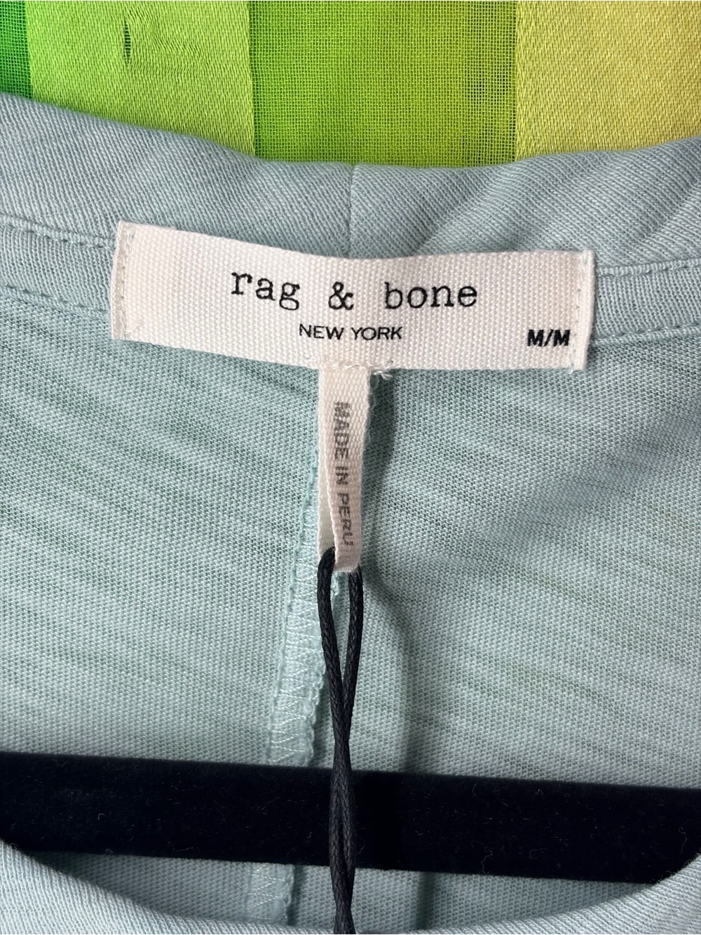 rag & bone light blue slub crewneck tee - 38 - Picture 7 of 9